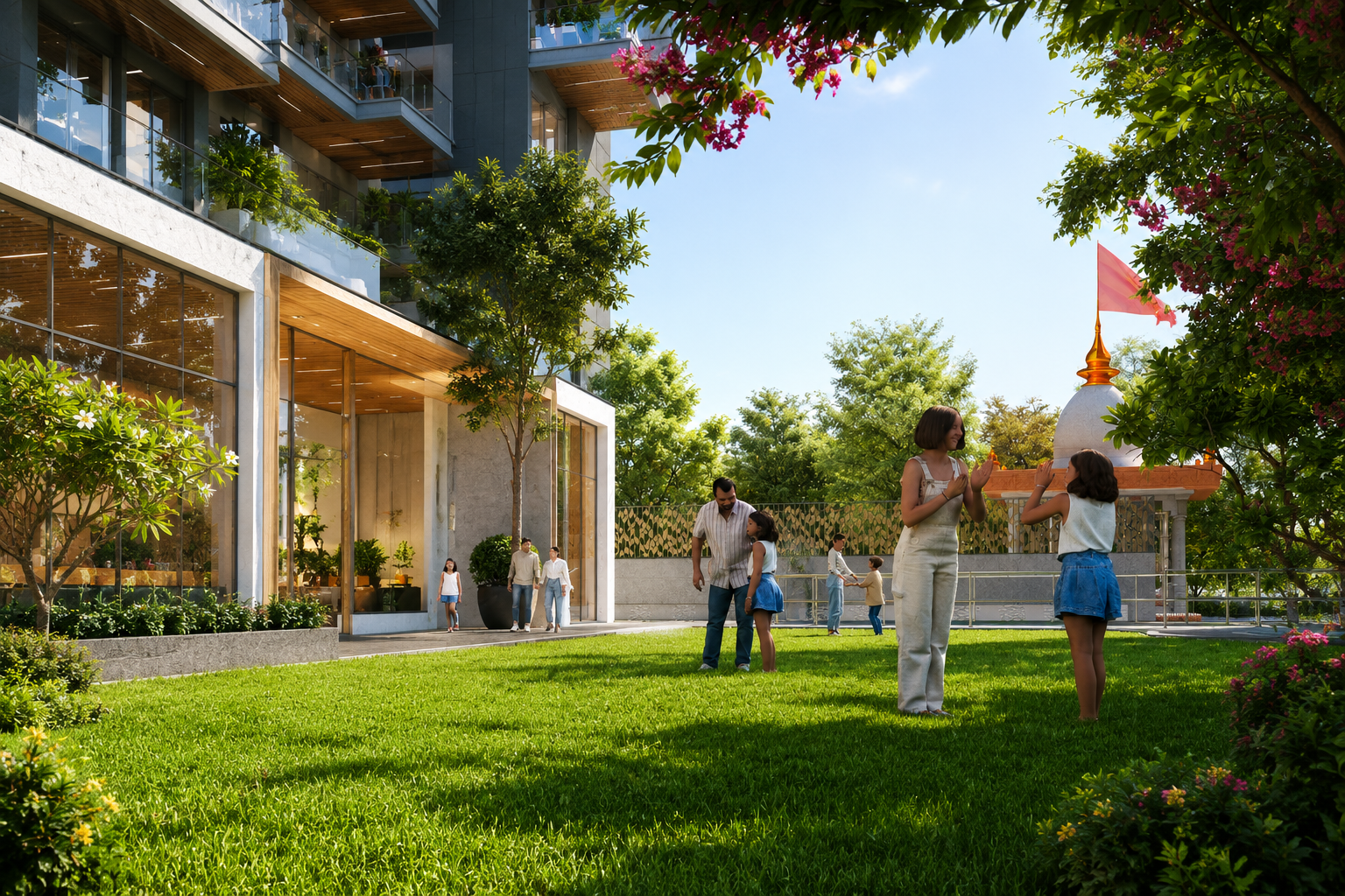 Landscaped gardens